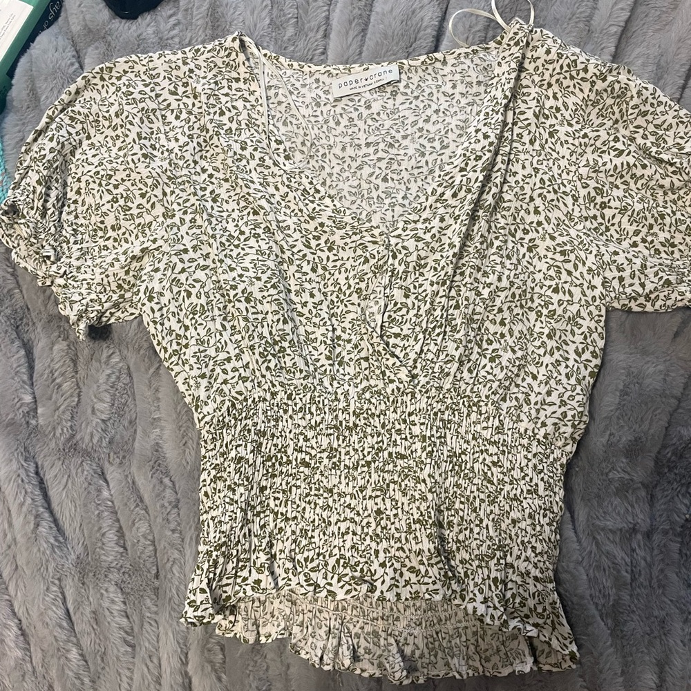 Cute Green floral top